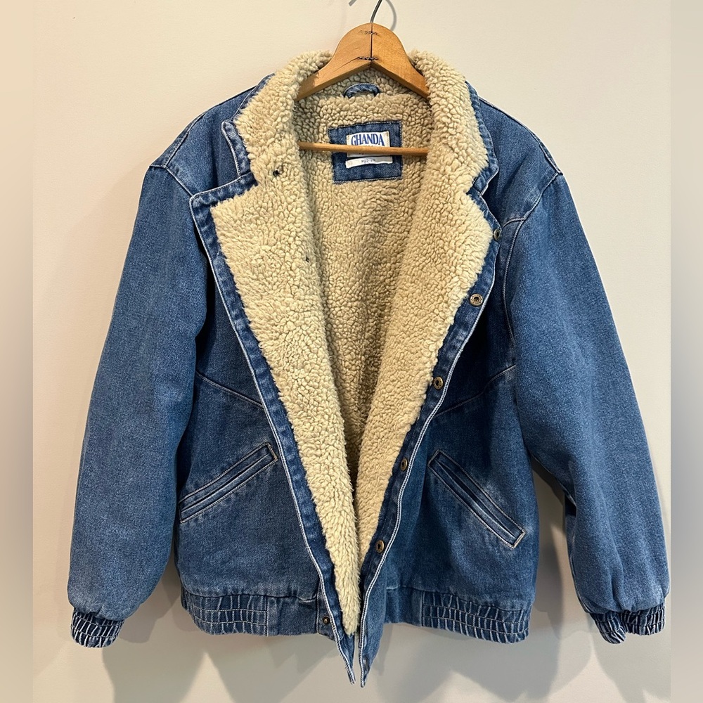 Ghanda Blue Jean Jacket with Cream Lining